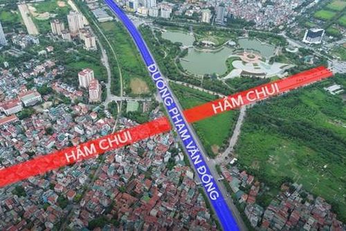 Cận cảnh dự án hầm chui hơn 1.150 tỷ đồng trên tuyến đường rộng 10 làn xe tại Hà Nội