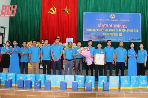 Công bố quyết định thành lập Nghiệp đoàn nghề cá phường Quảng Tiến