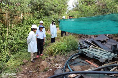 Không có nước thải xả ra môi trường từ Khu xử lý chất thải Quang Trung