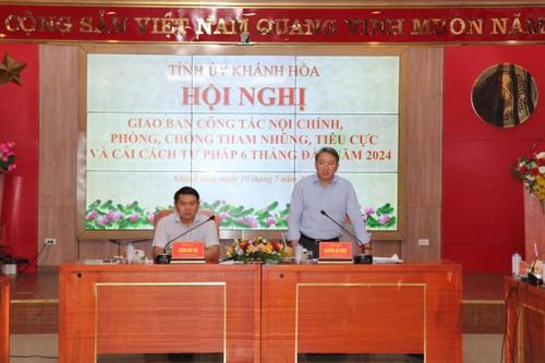 Thường trực Tỉnh ủy: Giao ban công tác nội chính, phòng, chống tham nhũng, tiêu cực và cải cách tư pháp