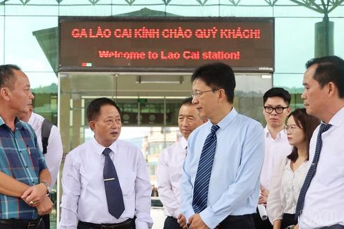 Đoàn đại biểu Sở Giao thông vận tải tỉnh Vân Nam (Trung quốc) khảo sát một số dự án kết nối hạ tầng qua biên giới