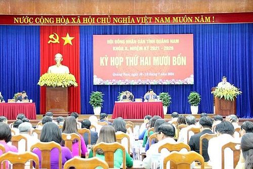 Quảng Nam: Khai mạc Kỳ họp thứ 24, HĐND tỉnh khóa X, nhiệm kỳ 2021 - 2026