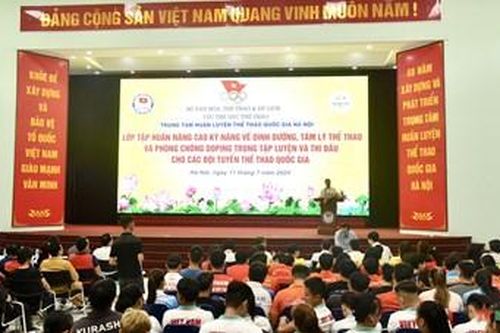 Tập huấn dinh dưỡng, phòng chống doping tới 1.000 vận động viên, huấn luyện viên