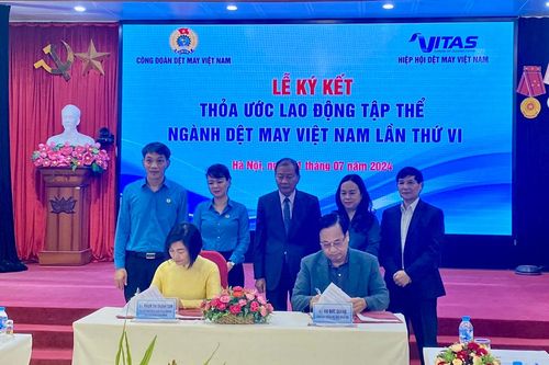 Ký kết thỏa ước lao động tập thể ngành dệt may