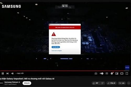 Sự kiện livestream của Samsung bị cảnh báo dùng phần mềm lậu, doanh nghiệp Việt lên tiếng xin lỗi