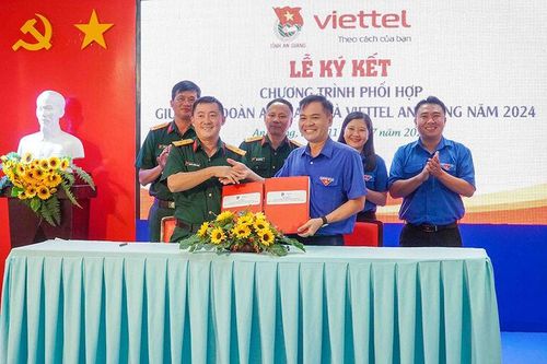 Tỉnh đoàn An Giang và Viettel An Giang ký kết chương trình phối hợp năm 2024
