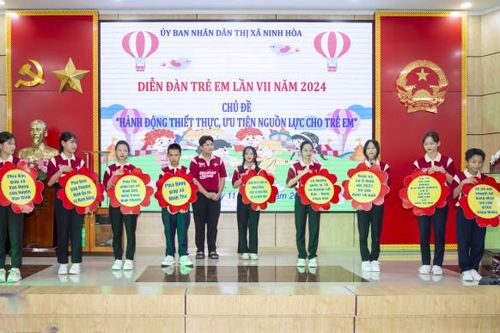 Thị xã Ninh Hòa: Sôi nổi Diễn đàn trẻ em
