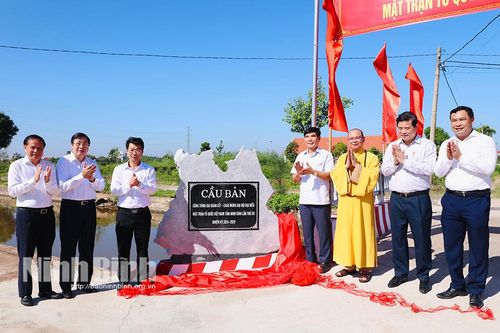 Khánh thành công trình chào mừng Đại hội đại biểu MTTQ Việt Nam tỉnh lần thứ XII