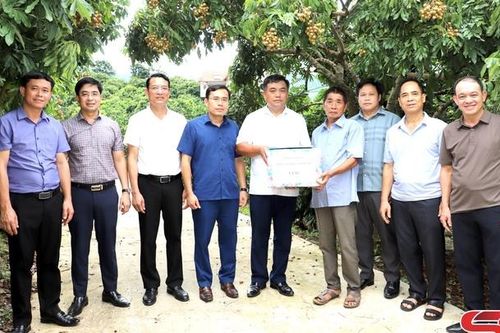 Đoàn công tác của Ban Tổ chức Tỉnh ủy tham quan một số mô hình tại huyện Sông Mã