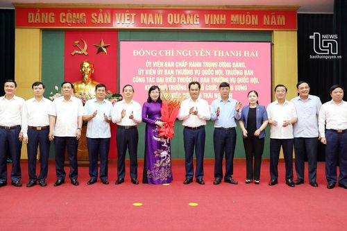 Trưởng Ban Công tác đại biểu Quốc hội Nguyễn Thanh Hải làm việc tại tỉnh Thái Nguyên