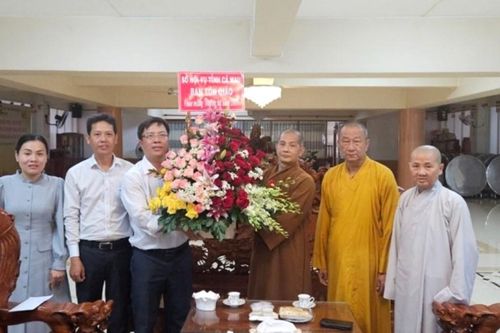 Cà Mau: Ban Tôn giáo tỉnh thăm trường hạ Sắc tứ Quan Âm cổ tự (Phật Tổ) và chùa Kim Sơn