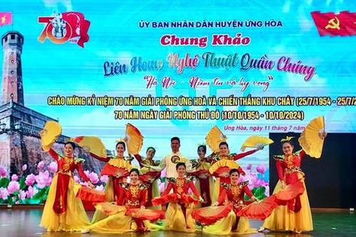 Ứng Hòa: Sôi nổi đêm chung khảo Liên hoan nghệ thuật 'Hà Nội - niềm tin và hy vọng'