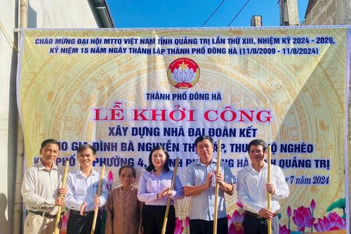 Khởi công công trình chào mừng Đại hội đại biểu MTTQ Việt Nam tỉnh Quảng Trị