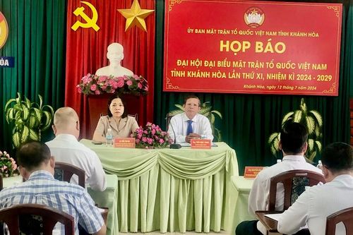 Mặt trận Khánh Hòa họp báo về Đại hội Đại biểu lần thứ XI