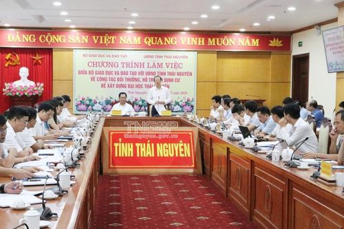 Bộ Giáo dục và Đào tạo cùng tỉnh Thái Nguyên họp bàn tháo gỡ vướng mắc Dự án Đại học Thái Nguyên