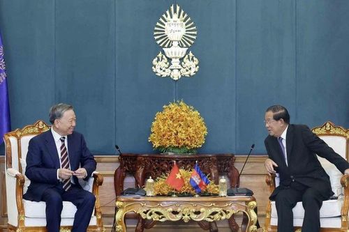 Chủ tịch nước Tô Lâm hội đàm với Chủ tịch Đảng Nhân dân Campuchia, Chủ tịch Thượng viện Campuchia