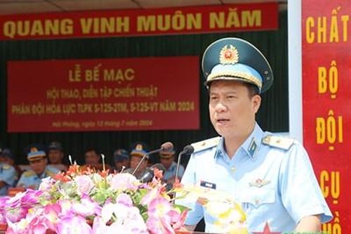 Quân chủng Phòng không-Không quân bế mạc hội thao, diễn tập chiến thuật phân đội hỏa lực tên lửa phòng không S-125-2TM, S-125-VT