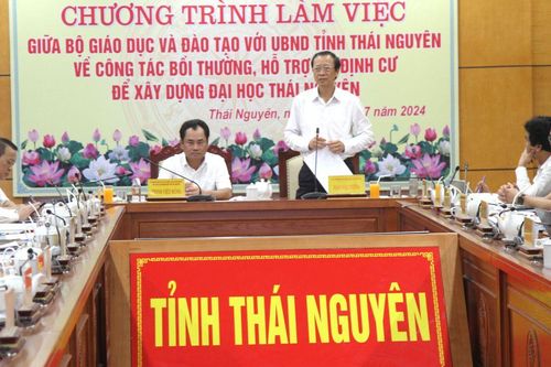 Tỉnh Thái Nguyên cam kết dành quỹ đất sạch và hỗ trợ Đại học Thái Nguyên GPMB