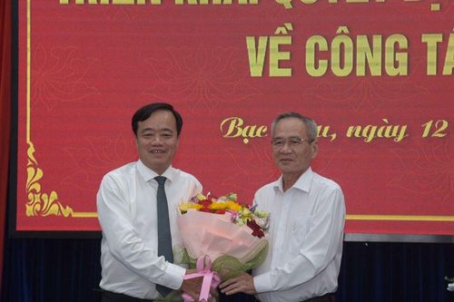 Điều động Phó Bí thư Tỉnh ủy Cà Mau làm Phó Bí thư Tỉnh ủy Bạc Liêu