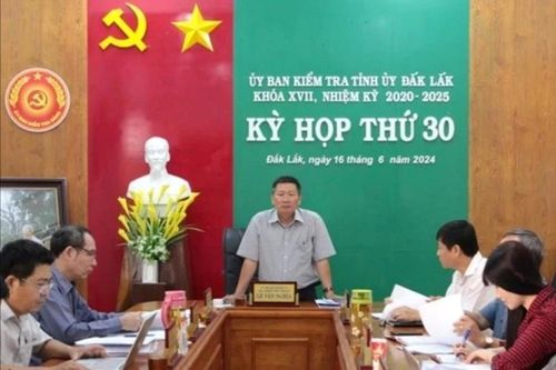 UBKT Tỉnh ủy Đắk Lắk thi hành kỷ luật nhiều cán bộ, đảng viên