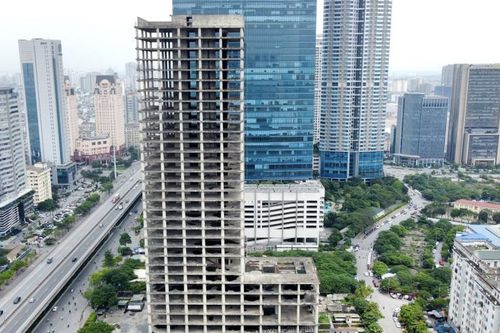 Tháp nghìn tỷ trơ xương trên 'đất vàng' Hà Nội sắp được hồi sinh