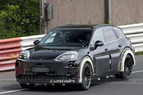 Porsche Cayenne thuần điện lộ diện trên đường thử