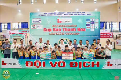 U8 TP Thanh Hóa và U10 Hà Trung lên ngôi vô địch Giải Bóng đá Nhi đồng Cup Báo Thanh Hóa lần thứ III - năm 2024