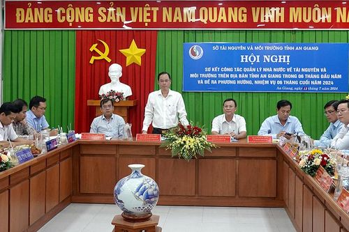 Sơ kết công tác quản lý Nhà nước về tài nguyên và môi trường ở An Giang