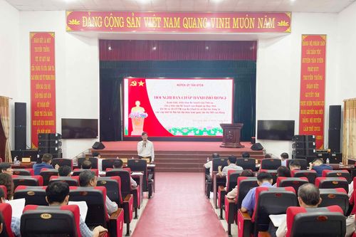 Hội nghị Ban Chấp hành Đảng bộ huyện khóa XVIII, nhiệm kỳ 2020-2025 (mở rộng)