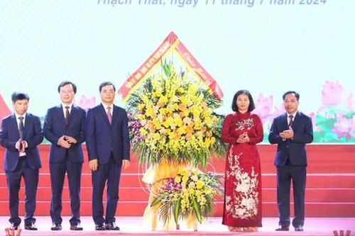 Tập trung phát triển huyện Thạch Thất (Hà Nội) nhanh, xanh, bền vững