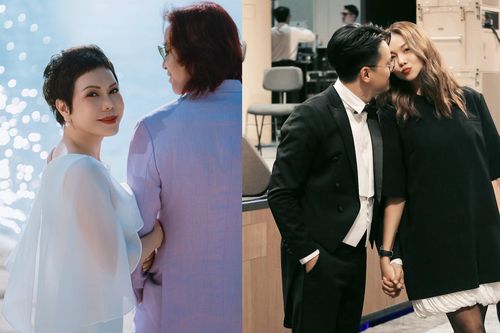 Sao Việt 12/7: Việt Hương kỷ niệm 18 năm cưới, Thanh Hằng mặc đầm giấu bụng