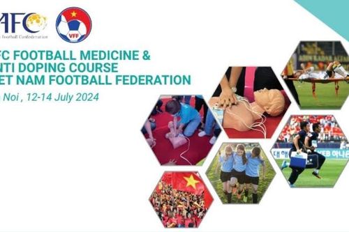 AFC và VFF phối hợp tổ chức tập huấn y học thể thao