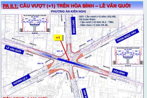 TP.HCM: Sắp xây cầu vượt Ngã Tư Bốn Xã gần 2.400 tỷ đồng