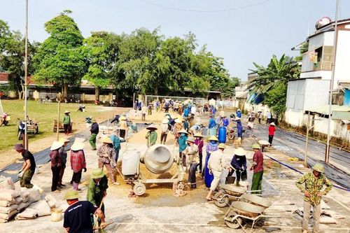 Chung sức xây dựng nông thôn mới ở Nghĩa Đàn
