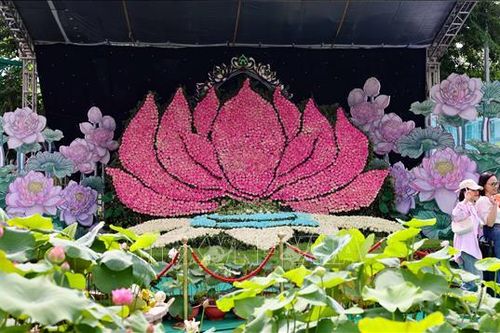 Chiêm ngưỡng những tác phẩm độc đáo tại Lễ hội sen Hà Nội