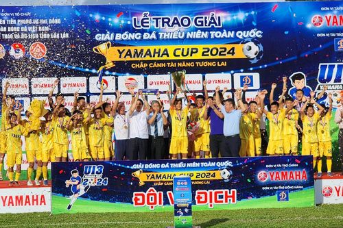 U.13 Sông Lam Nghệ An bảo vệ thành công ngôi vô địch Giải bóng đá thiếu niên toàn quốc