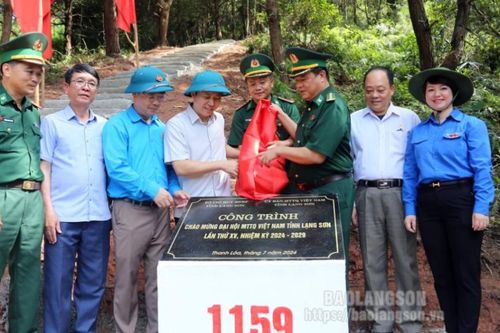 Ủy ban MTTQ tỉnh phối hợp tổ chức khánh thành đường kiểm tra cột mốc tại xã Thanh Lòa, huyện Cao Lộc