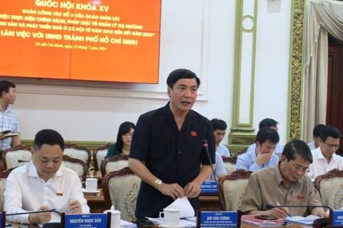 Đoàn giám sát của Quốc hội làm việc với TP.HCM về thực hiện chính sách quản lý thị trường bất động sản