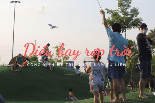 Diều bay rợp trời tại công viên Mễ Trì
