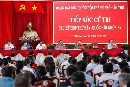 Thủ tướng tiếp xúc cử tri Cần Thơ sau kỳ họp thứ 7, Quốc hội khóa XV