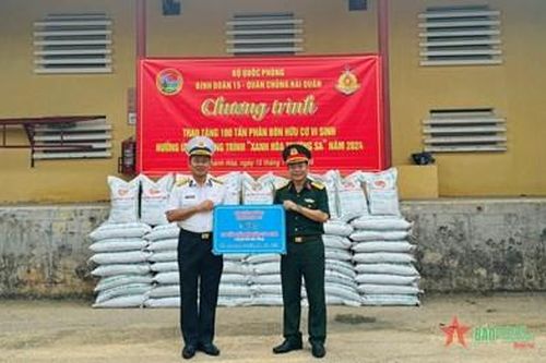 Binh đoàn 15 hưởng ứng Chương trình 'Xanh hóa Trường Sa'