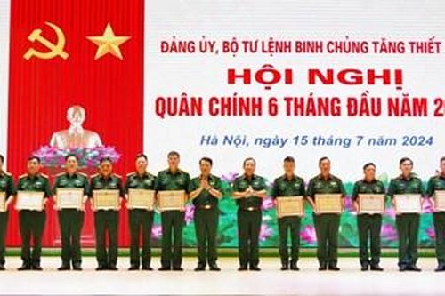 Binh chủng Tăng thiết giáp tổ chức Hội nghị quân chính 6 tháng đầu năm 2024