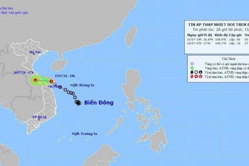 Áp thấp nhiệt đới gây mưa to kéo dài, cục bộ có nơi mưa rất to
