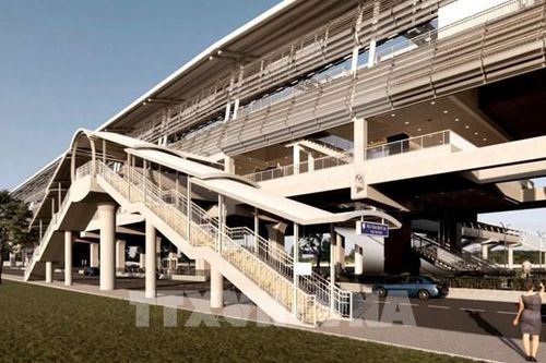 Thi công xong các cầu bộ hành nhà ga metro Bến Thành - Suối Tiên vào tháng 9