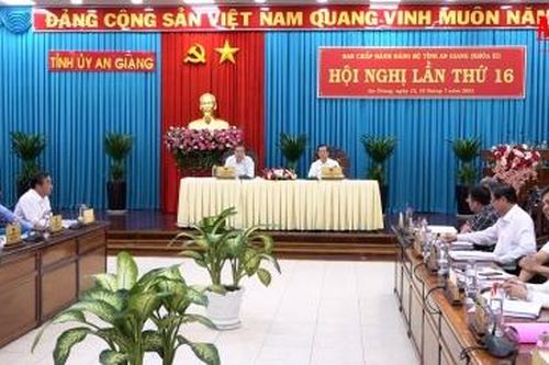Khai mạc Hội nghị Ban Chấp hành Đảng bộ tỉnh An Giang lần thứ 16