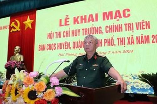 Quân khu 3: Khai mạc Hội thi Chỉ huy trưởng, Chính trị viên Ban CHQS huyện, quận, thành phố, thị xã năm 2024