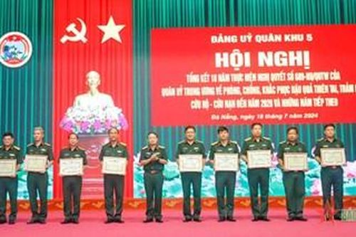 Quân khu 5: Chủ động phòng, chống, khắc phục hậu quả thiên tai, tìm kiếm cứu nạn