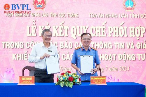 VKSND tỉnh Sóc Trăng ký kết Quy chế phối hợp về giải quyết khiếu nại, tố cáo