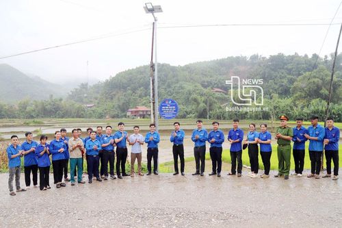 Bàn giao công trình 'Tuyến đường thắp sáng làng quê kiểu mẫu' tại xã Nghinh Tường