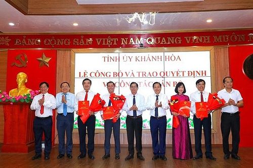 Khánh Hòa: Điều động, bổ nhiệm nhiều lãnh đạo cấp Sở